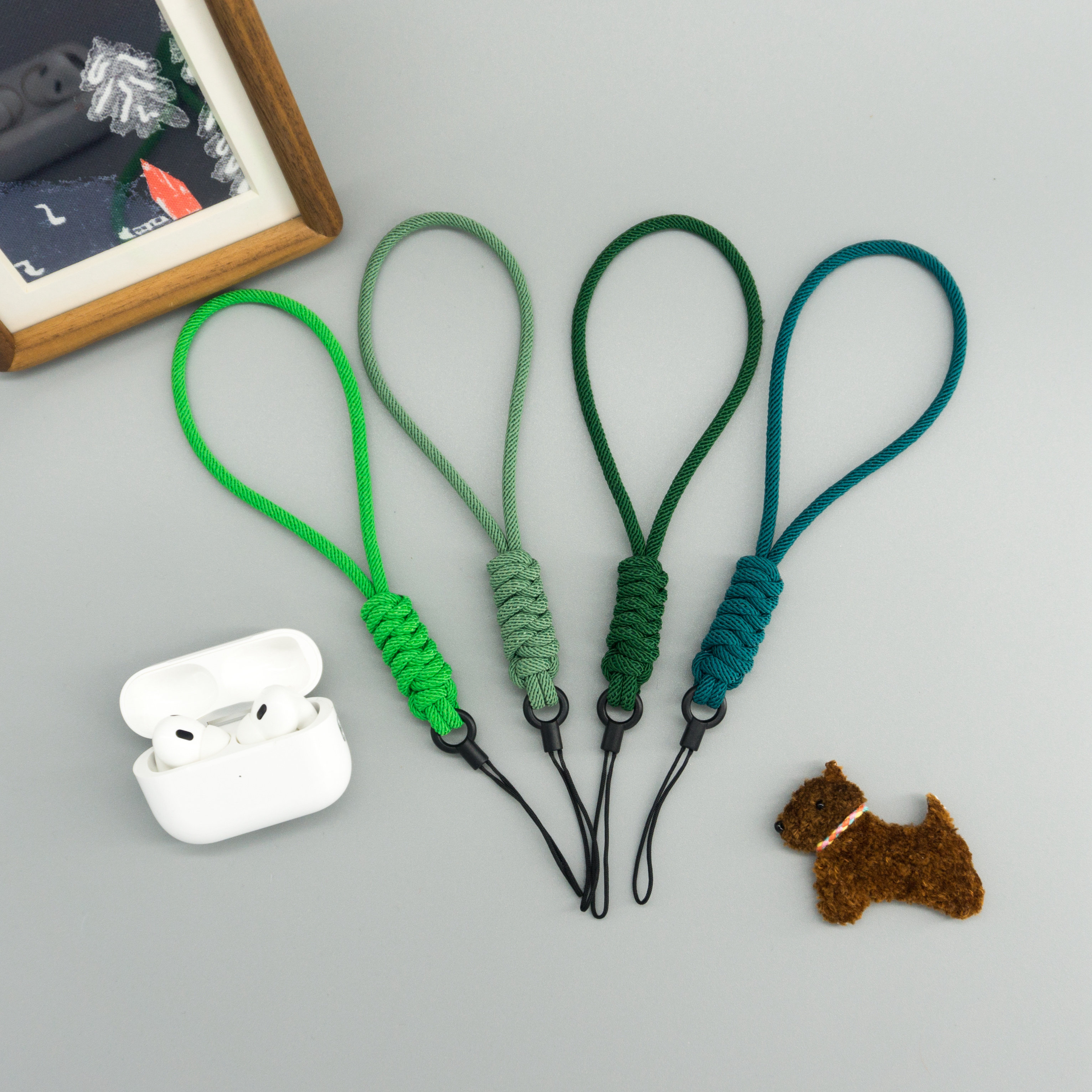 手工编织手机挂绳适用苹果airpodspro三代耳机挂绳定制u盘防丢绳