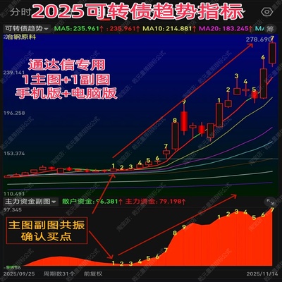股票可转债主力资金波段预警指标