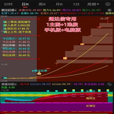 股票机构主力追踪龙头波段指标
