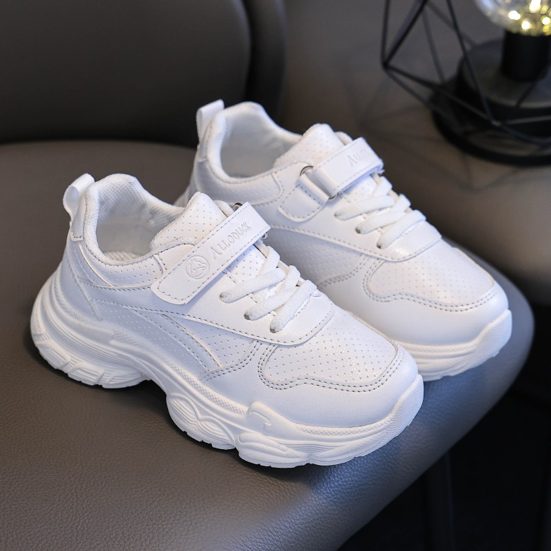 童鞋男童白鞋儿童运动鞋男孩白色鞋子秋冬女童小白鞋学校运动会