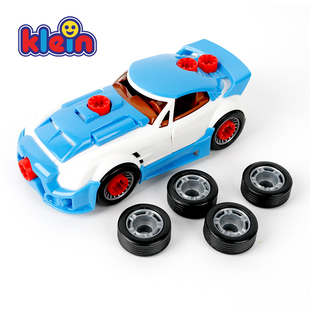 德国klein组装汽车玩具男孩女孩拆卸小汽车动手操作模型拆装修理