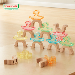 可拆嵌色彩堆叠大力士10叠叠乐平衡积木益智叠罗汉叠高高儿童玩具