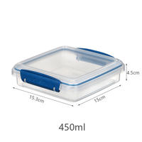 New Zealand imported simple meal bento, fruit box, fresh-keeping box, colorful square snack box, meal box and snack box thumbnail 4