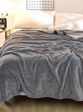 尾货清仓四季双面法兰绒铺盖两用休闲毛毯牛奶绒床单多功能空调被