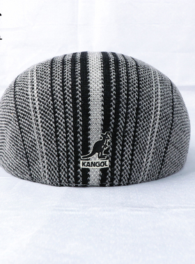 KANGOL男女同款扁平帽可调节遮阳针织休闲时尚百搭帽贝雷帽K3521