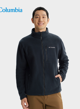 哥伦比亚抓绒衣男25秋冬户外热能反射保暖抓绒开衫外套PM4518