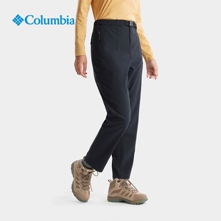 Columbia哥伦比亚女裤 XR7518 25秋冬户外拒水内里薄绒徒步休闲长裤