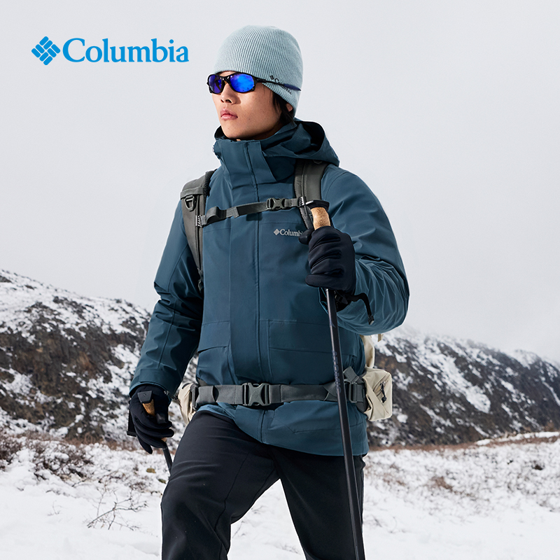 哥伦比亚男款保暖羽绒内胆三合一
