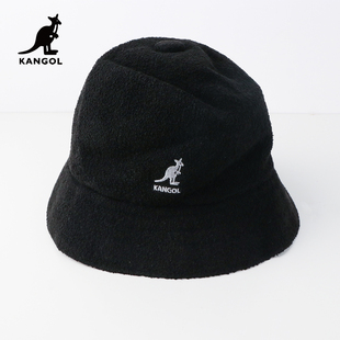 KANGOL男女同款渔夫帽圆顶毛巾料钟形帽休闲帽0397BC