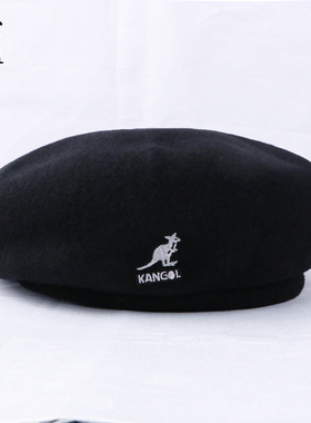 KANGOL袋鼠智秀同款Jax Beret男女同款刺绣羊毛贝雷帽冬K3107ST