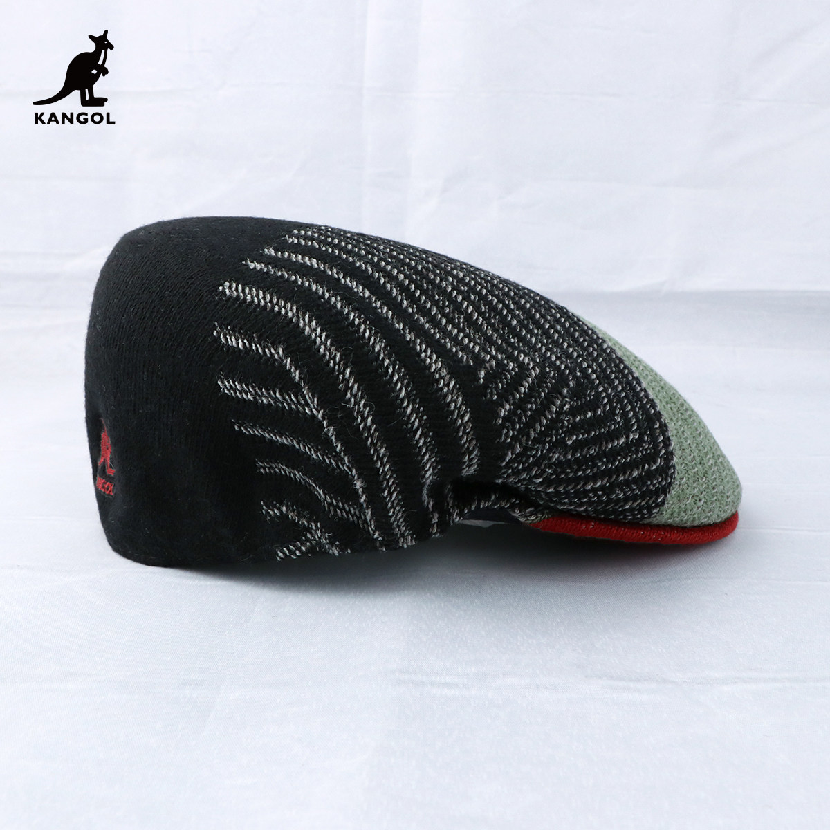 KANGOL504袋鼠主机线路纹路帽