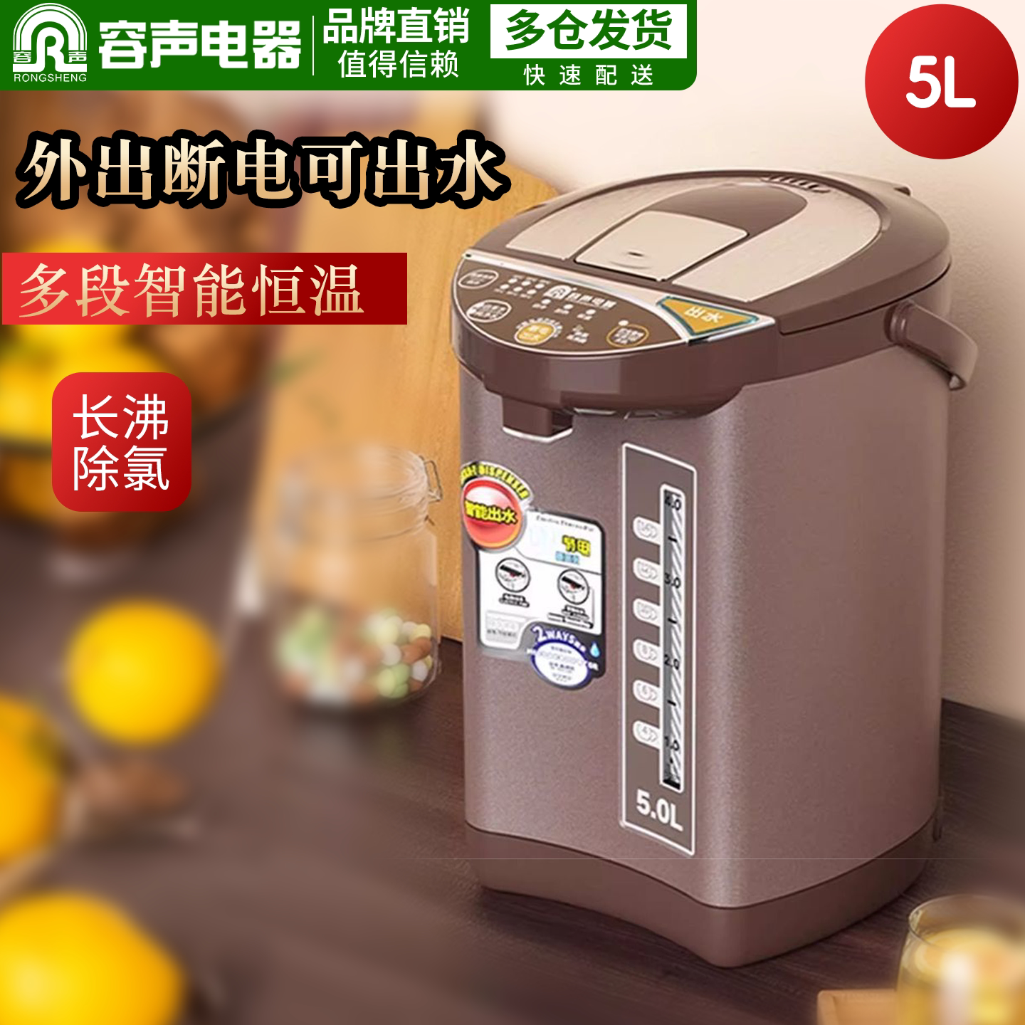 容声恒温电热水瓶家用智能烧水壶保温一体热水壶断电出水电烧水壶