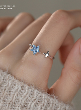 轻奢百搭纯银开口可调节戒指