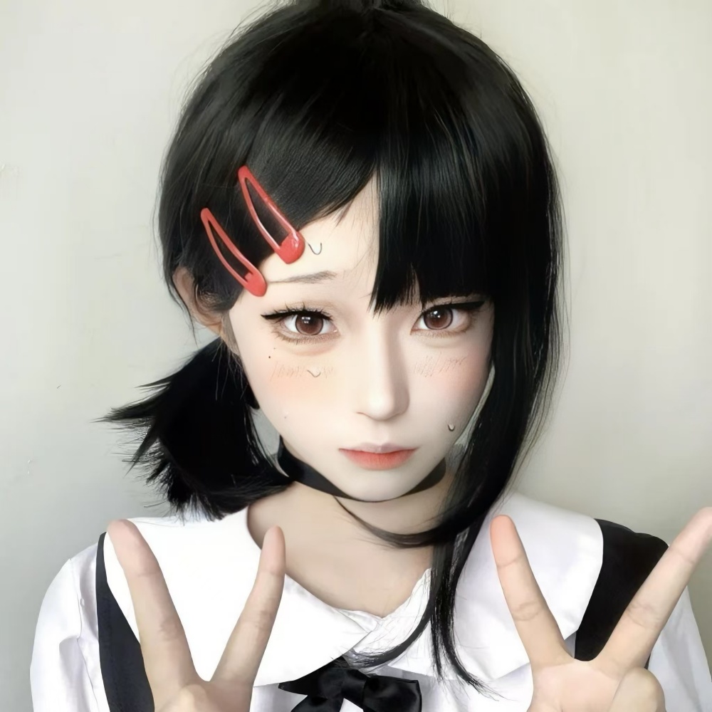 东山小红cos电锯人假发女中长发