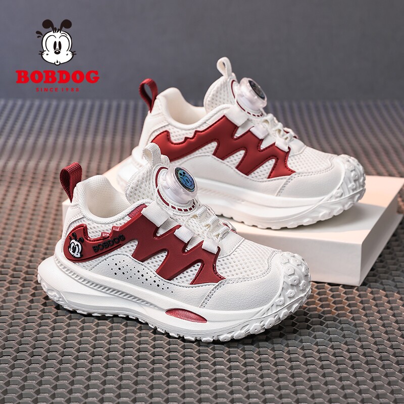 巴布豆童鞋男童鞋子2026春秋季新款中大童轻便软底户外儿童运动鞋