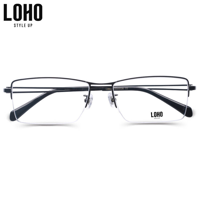 LOHO optics spectacles frame new pattern man Trendsetter Titanium frame Eyeglass frame fashion Ultralight myopia glasses DS036in the  ZIPPO/Swiss Army Knife/Glasses , Frames  category - from Buy2taobao.com to provide professional Taobao agent buy service