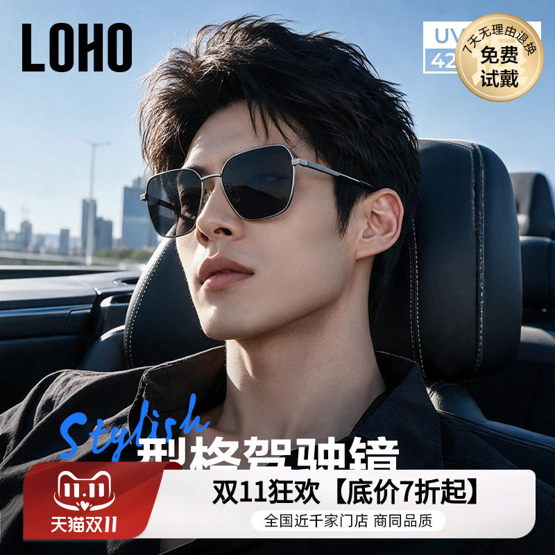 LOHO2026新款太阳镜偏光飞行员男款墨镜开车专用钓鱼防放紫外线