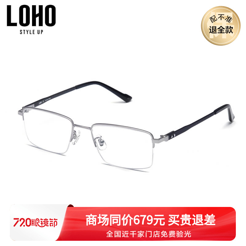 LOHO男半框是碳纤维时尚
