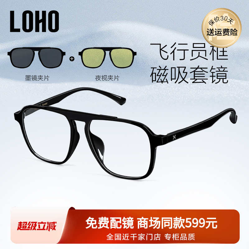 LOHO超轻板材一镜三用眼镜
