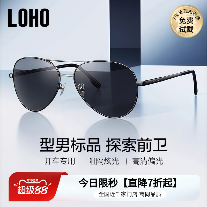 男士蛤蟆镜偏光近视墨镜开车LOHO
