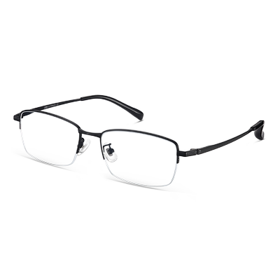 LOHO男商务钛架半框眼镜