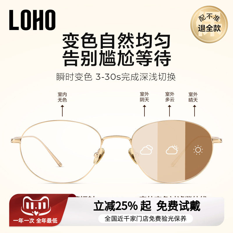 【全国连锁】LOHO感光变色眼镜