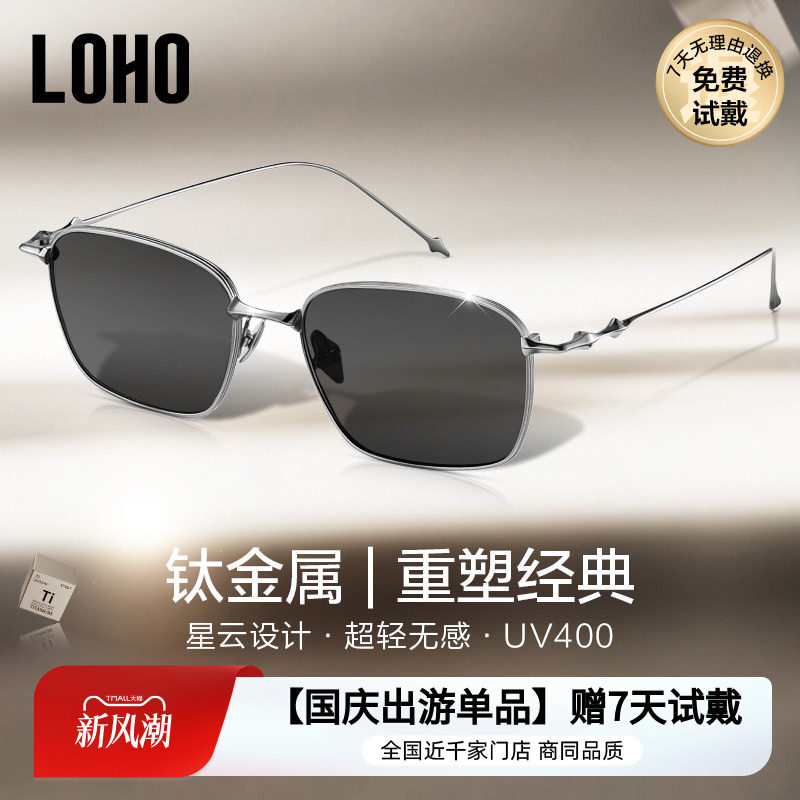 LOHO太阳镜方框星云男女通用钛架