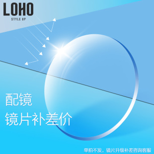 LOHO直播防蓝光镜片2片装 单拍不发 升级补差