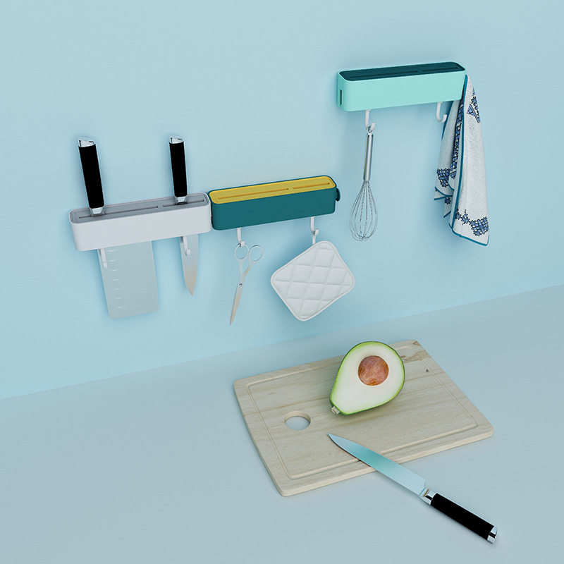 多功能刀架免打孔可拼接厨房置物架 创意壁挂式刀具收纳架储物架,厨房/烹饪用具,刀架,淘宝优惠券,粉丝福利购,淘宝优惠卷