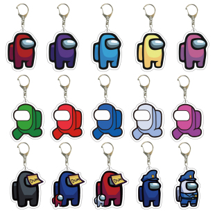 among us plush周边在我们之中steam游戏太空狼人杀亚克力钥匙扣