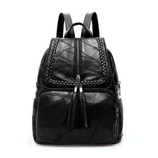 羊皮双肩包2025新款 bag 皮包时尚 欧美简约女士背包leather