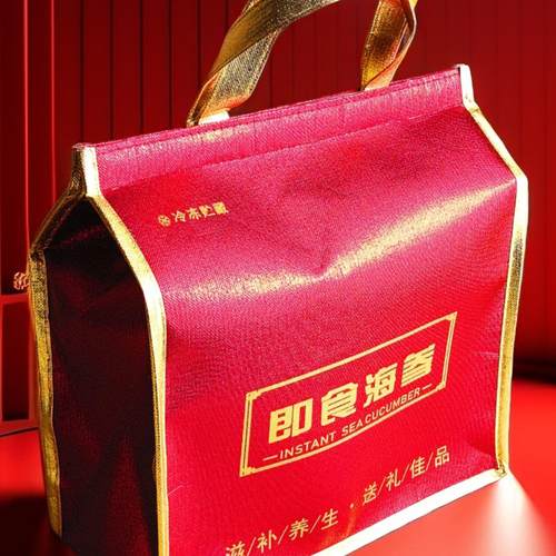 鲜食即食海参保温礼品袋现货保冷鲍鱼礼盒手提包定制加厚高档海鲜
