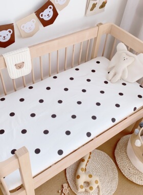 ins婴儿床床笠新生宝宝床单定做儿童新疆棉床罩纯棉公主全棉被单