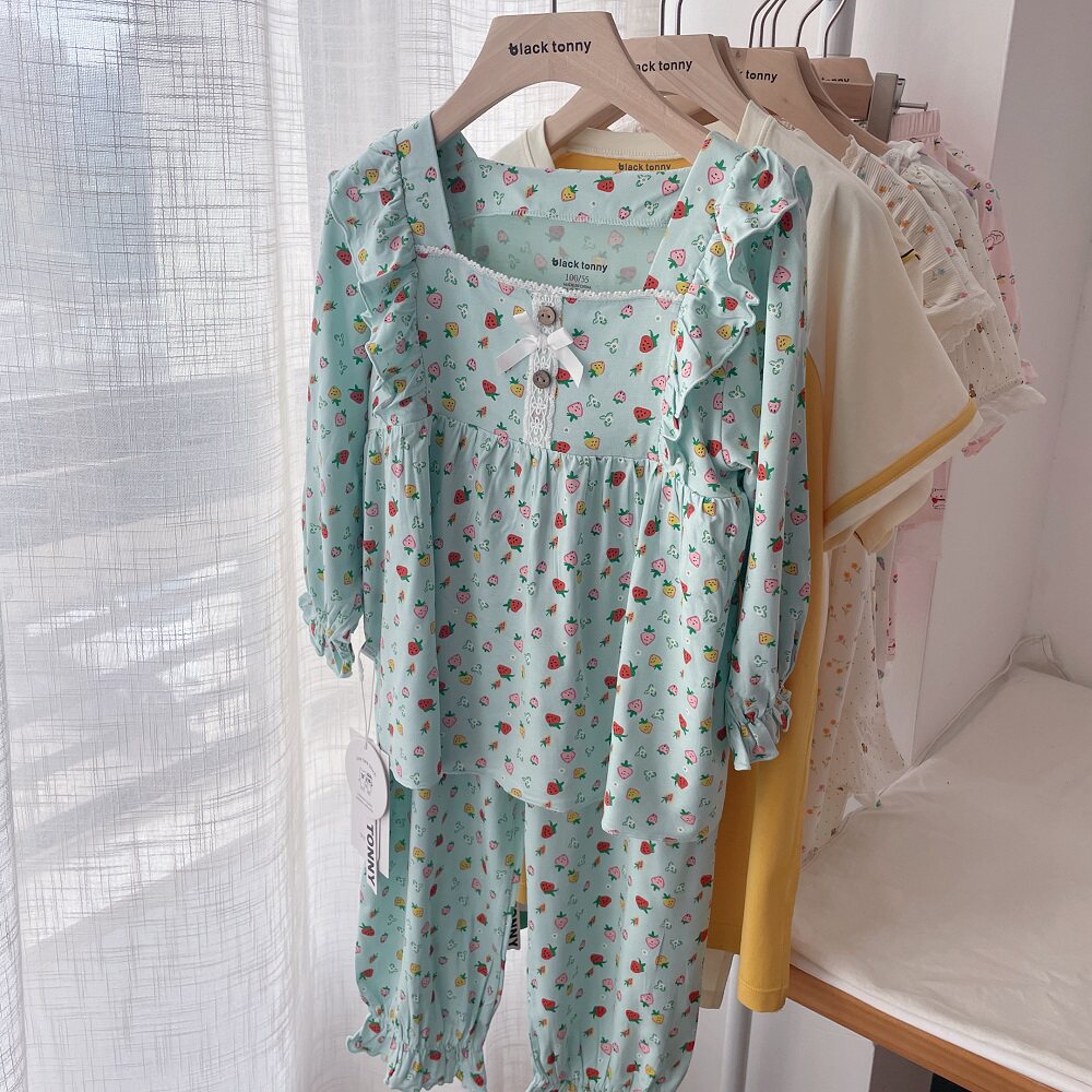 小黑托昵春夏薄款家居服