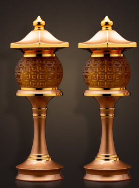 仿琉璃变色供灯佛前LED电子长明灯家用佛堂莲花灯宫灯寺庙供佛灯