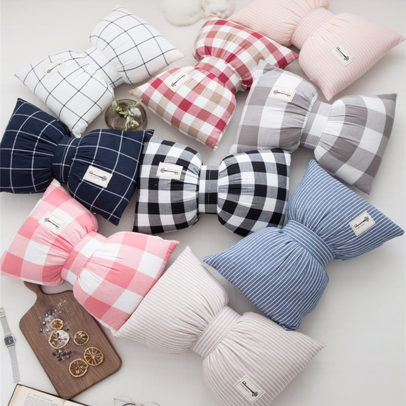 INS girl Northern Europe Simplicity literature Bedside sofa Car Washed cotton Big bow Pillows Cushion Washablein the Home Fabric , Pillow/Pillow  category - from Buy2taobao.com to provide professional Taobao agent buy service
