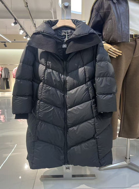012R169商场同款长款过膝蓬松羽绒服保暖外套2025冬季新款女鸭绒