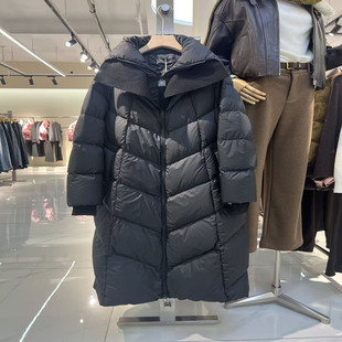 新款 过膝蓬松羽绒服保暖外套2025冬季 女鸭绒 长款 012R169商场同款