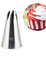 Baking mold 1M rotating rose piping nozzle straight 6-tooth Korean-style rose piping nozzle cream carved piping nozzle thumbnail 8