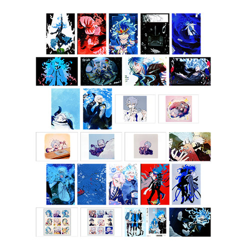 渡鸦阁下现货日版 迪士尼扭曲仙境 同人明信片相卡31张 IDIA AZUL