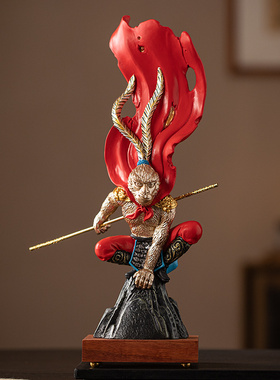 国潮孙悟空大圣归来茶宠摆件