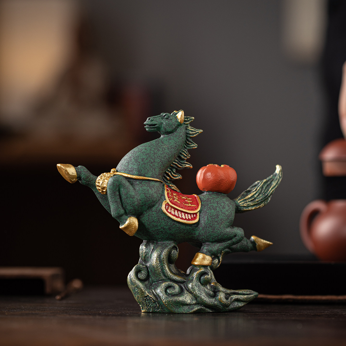 创意生肖马招财摆件马年礼品吉祥物好柿马上发生办公室桌面装饰品,家居饰品,桌面摆件,淘宝优惠券,粉丝福利购,淘宝优惠卷