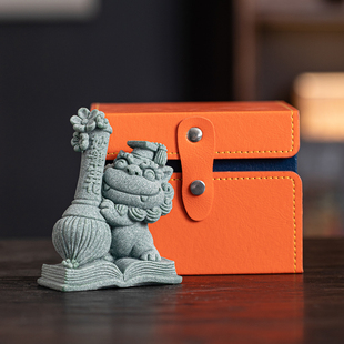 可爱风狮爷文创礼品妙笔生花一举夺魁送高考中考考研学生加油礼物