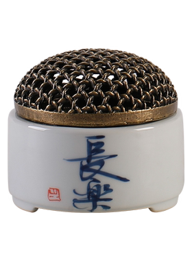 盘香炉线香插桌面装饰手绘字体