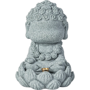 创意四不小如来线香插茶宠摆件中式佛像香薰炉香托香座桌面装饰品