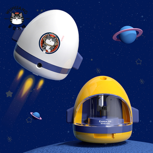 齐心吾皇万睡联名电动四挡粗细双电源自动削笔机WHB2490颜色随机