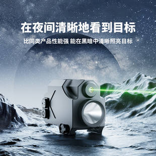 1083金属高精度1000流明强光手电绿激光200米激光瞄准器战术装备