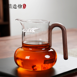 高档高硼硅玻璃煮茶壶月牙公道杯泡茶滤网一体电陶炉专用围炉家用