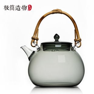 大容量兰亭提梁壶高硼硅玻璃烧水壶电陶炉围炉煮泡茶壶可加热明火