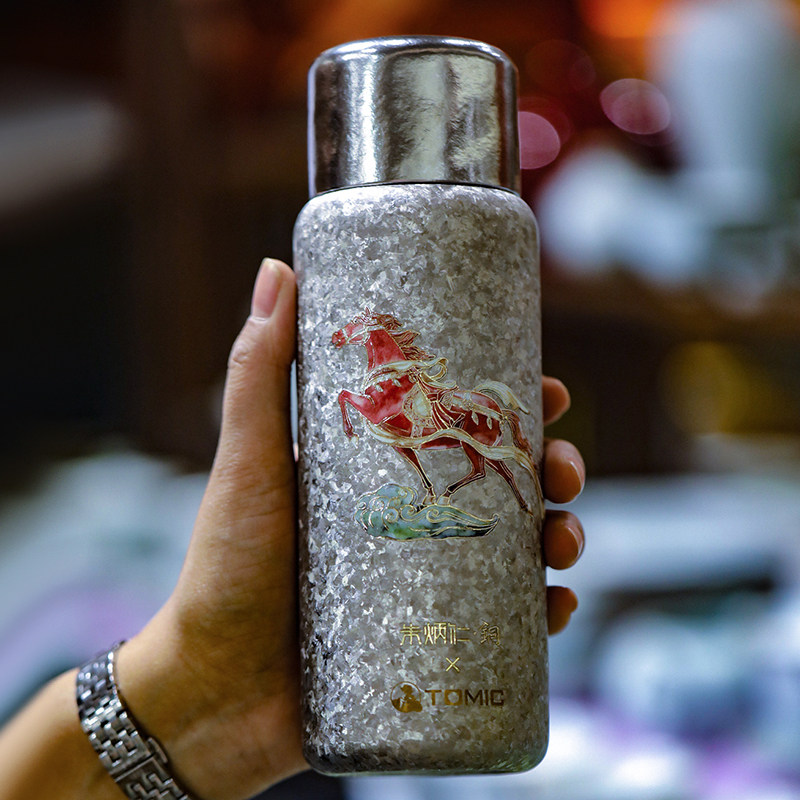 特美刻朱炳仁联名纯钛保温杯焖茶高颜值马年礼品办公车载杯420ML,餐饮具,保冷/保温杯,淘宝优惠券,粉丝福利购,淘宝优惠卷